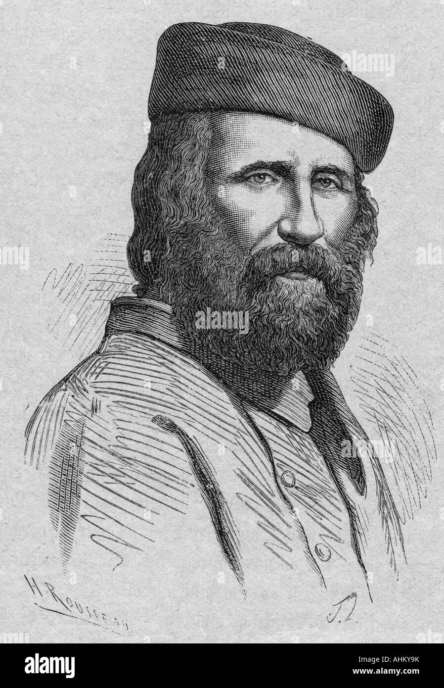 Giuseppe garibaldi 1807 1882 freedom fighter hires stock photography
