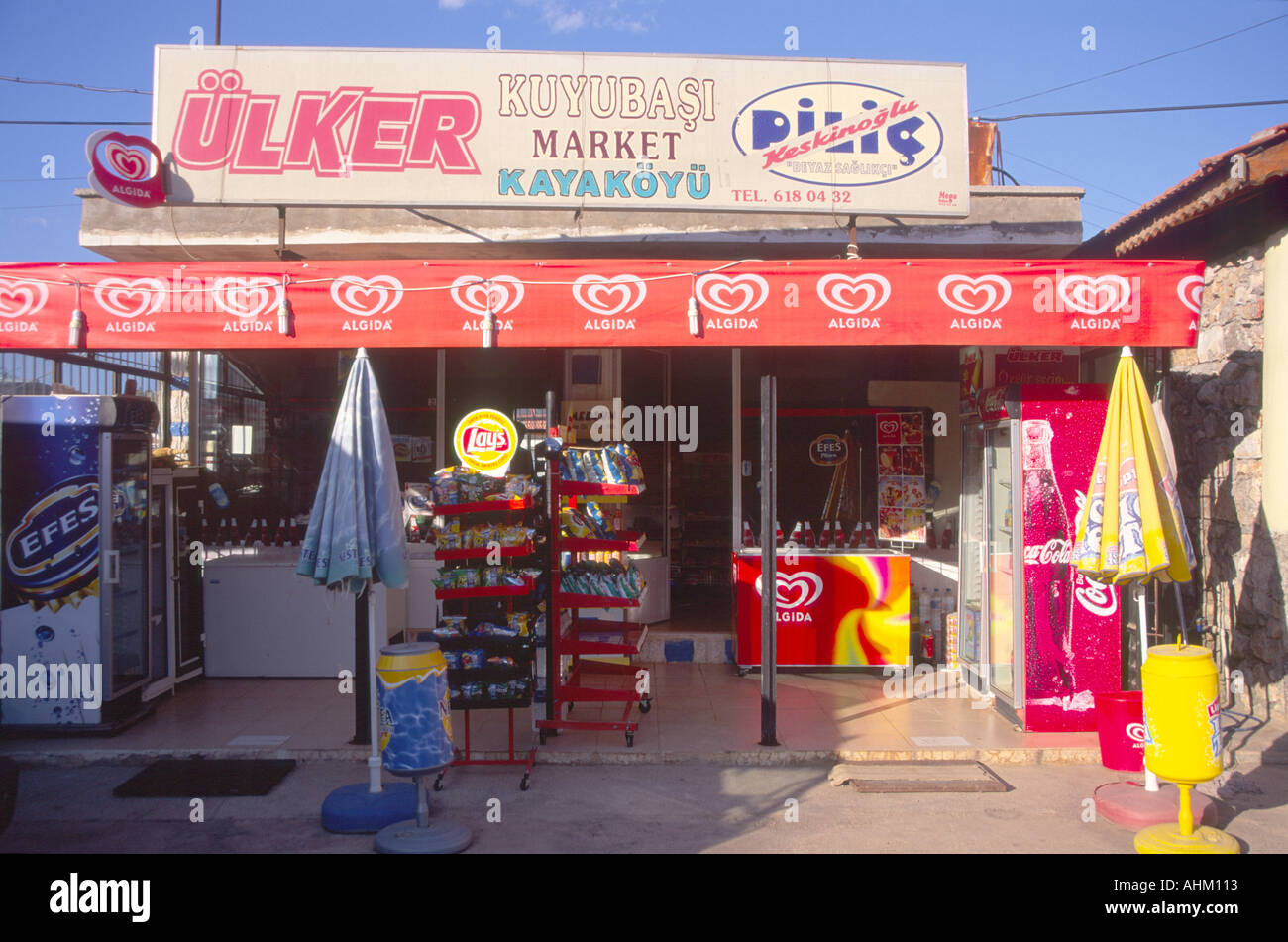 Village shop Kayakoy Fethiye Turkey Stock Photo Alamy