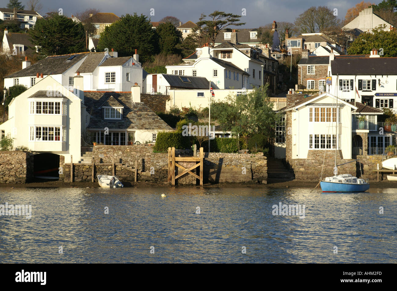 Newton Ferrers in December sunshine Devon South West England UK Great
