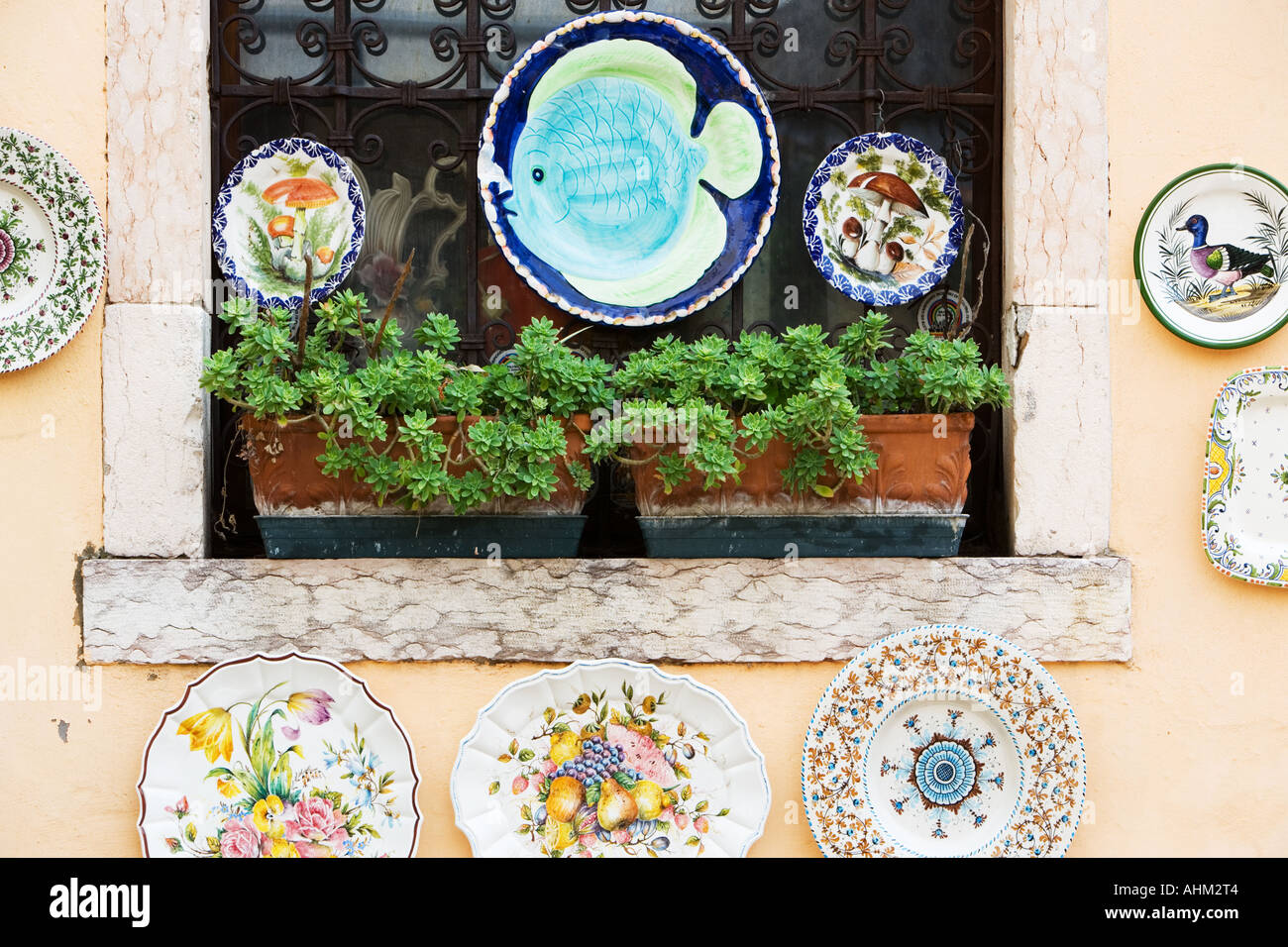 Pottery for sale Bassano del Grappa Italy Stock Photo Alamy