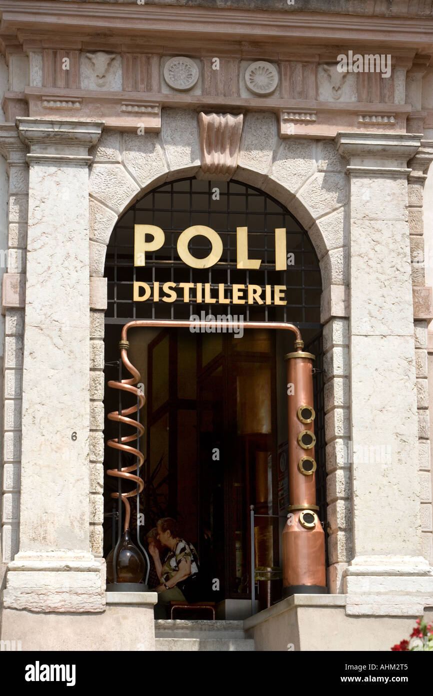 Poli grappa distillery Bassano del Grappa Italy Stock Photo - Alamy