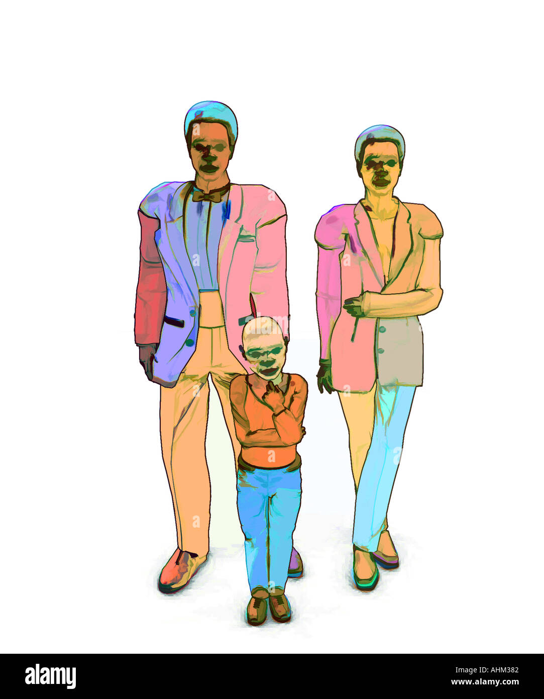 Black family group hi-res stock photography and images - Alamy