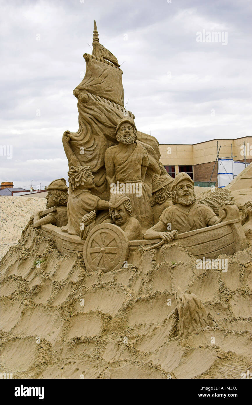 ancient Greece sand sculpture at great Yarmouth Stock Photo - Alamy