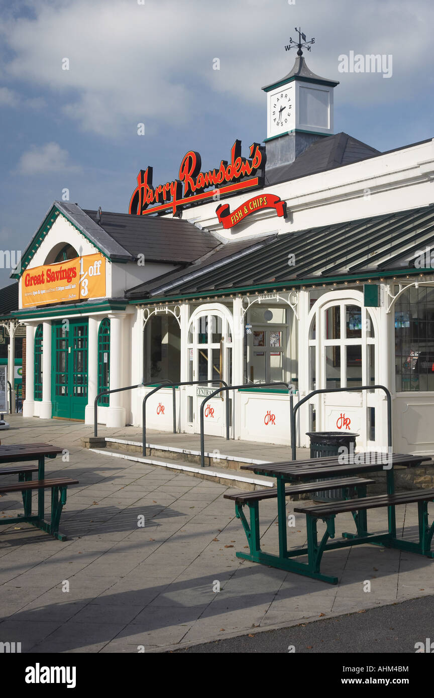 Original Harry Ramsdens fish and chip shop and restaurant, Guseley