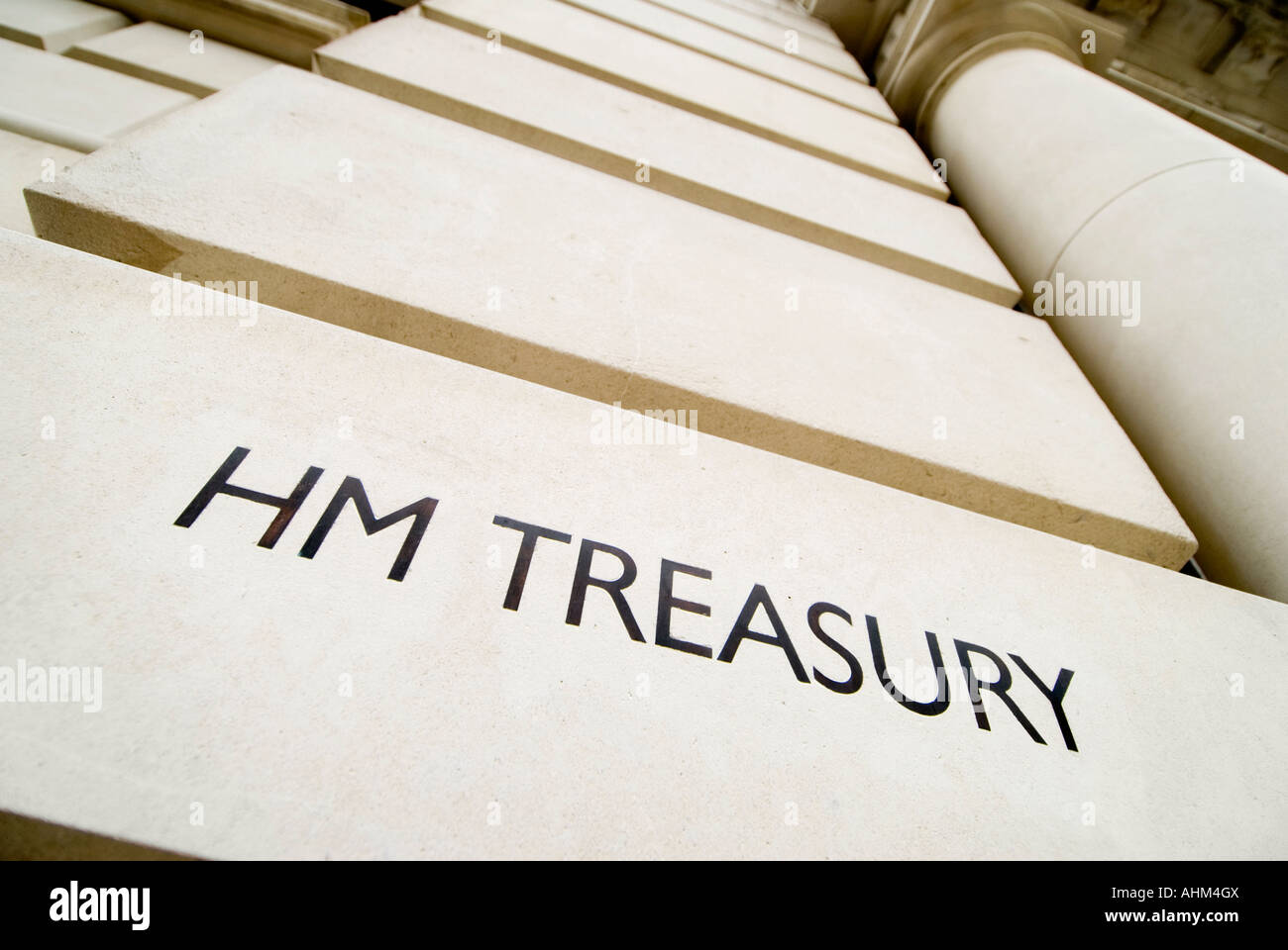 HM Treasury in Westminster London UK Stock Photo