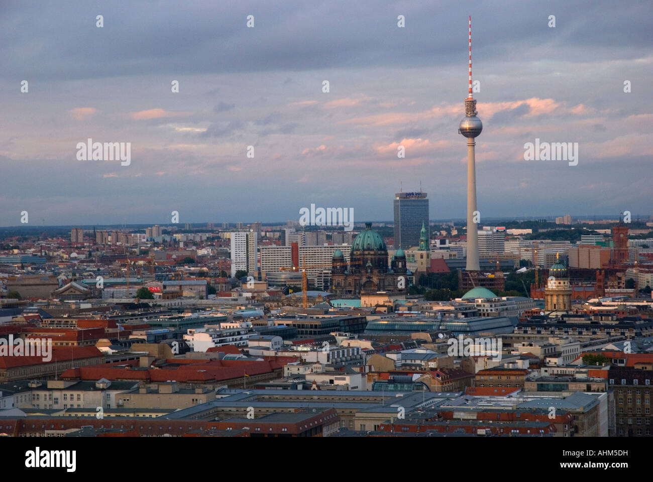 seeview berlin,torre de comunicaciones,alemania Stock Photo