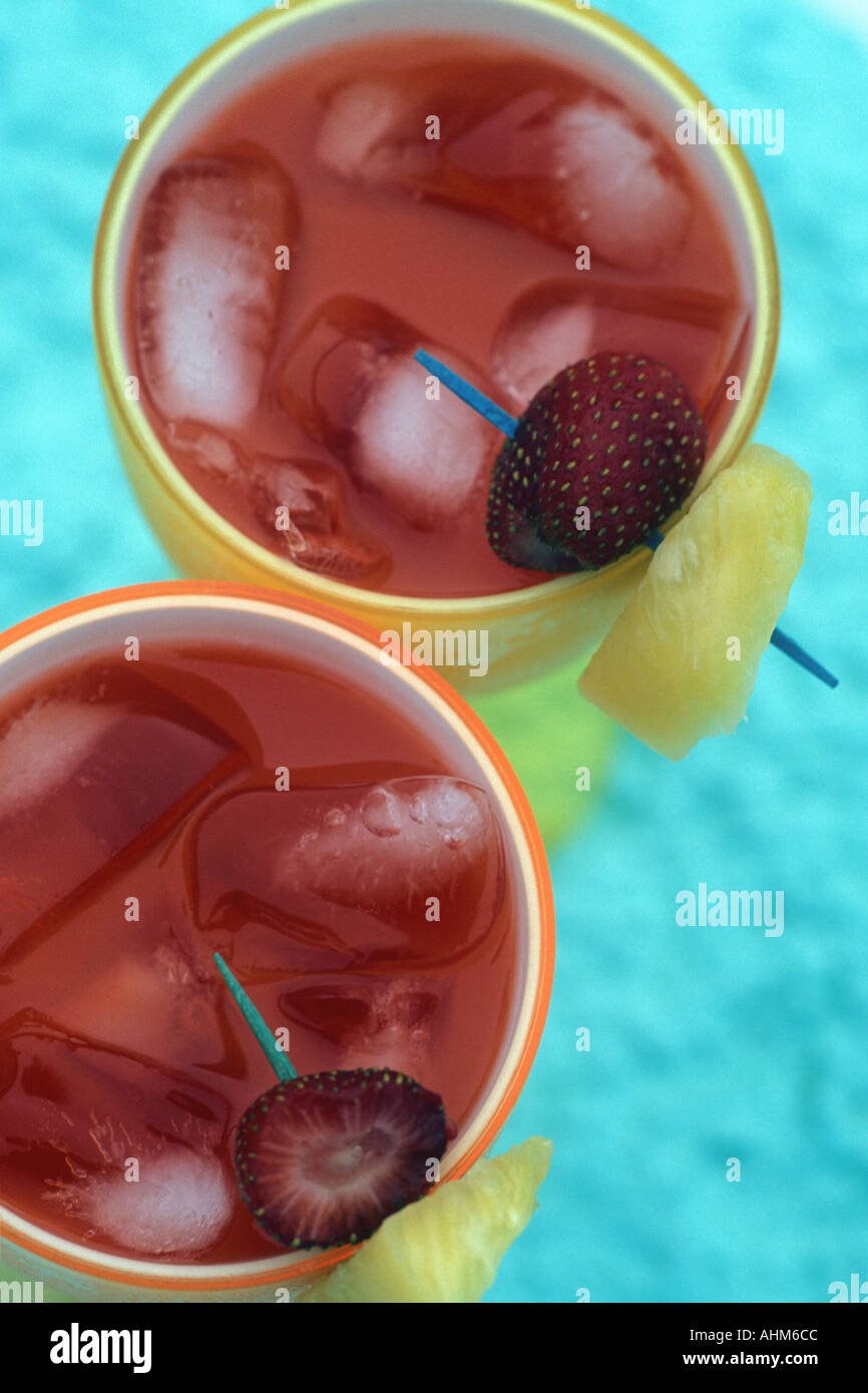 Pineapple drink top down hi-res stock photography and images - Alamy