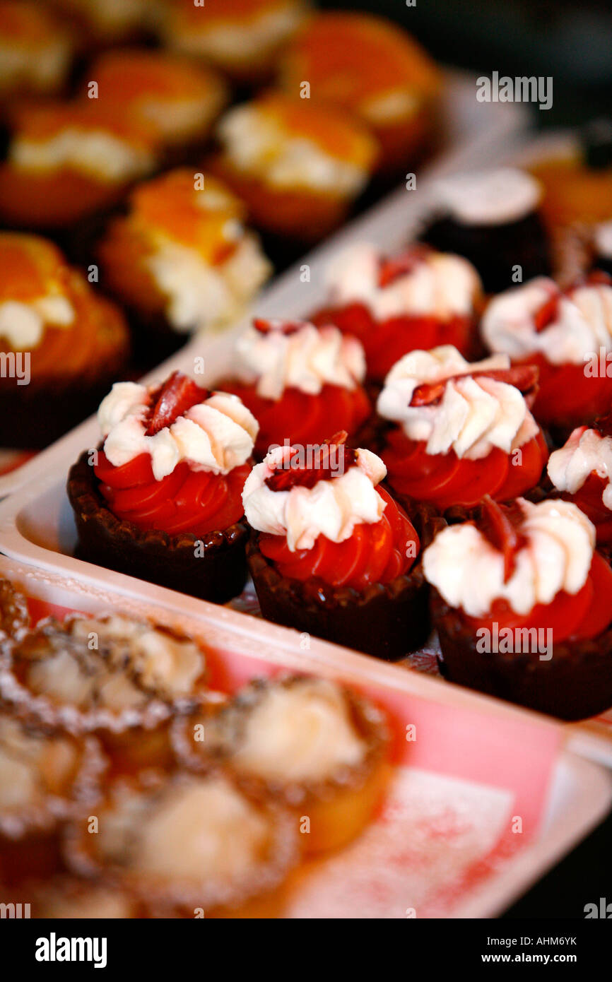 Traditional cakes Syracuse Sicily Italy Stock Photo
