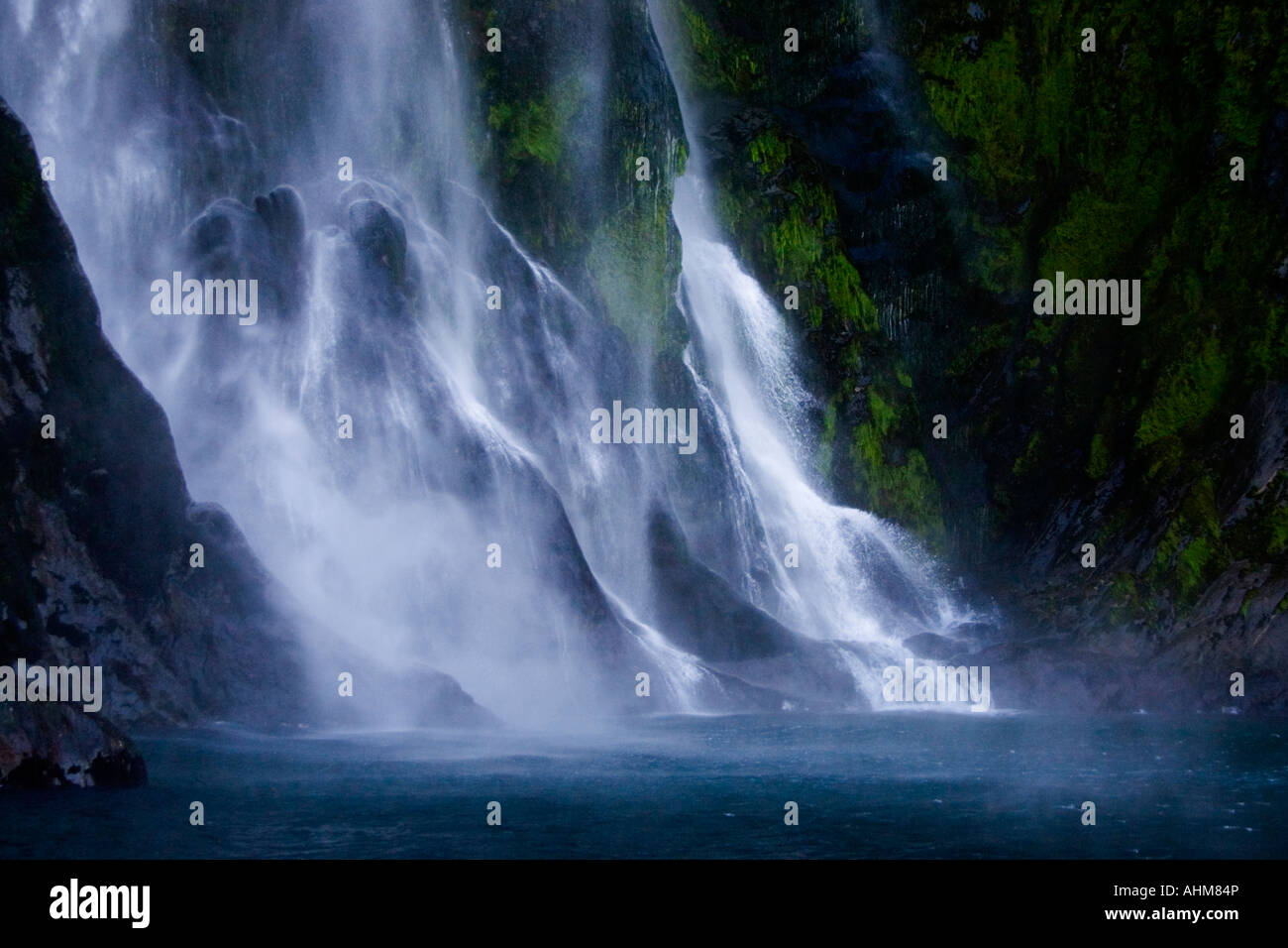 New Zealand Waterfall Stock Photo - Alamy