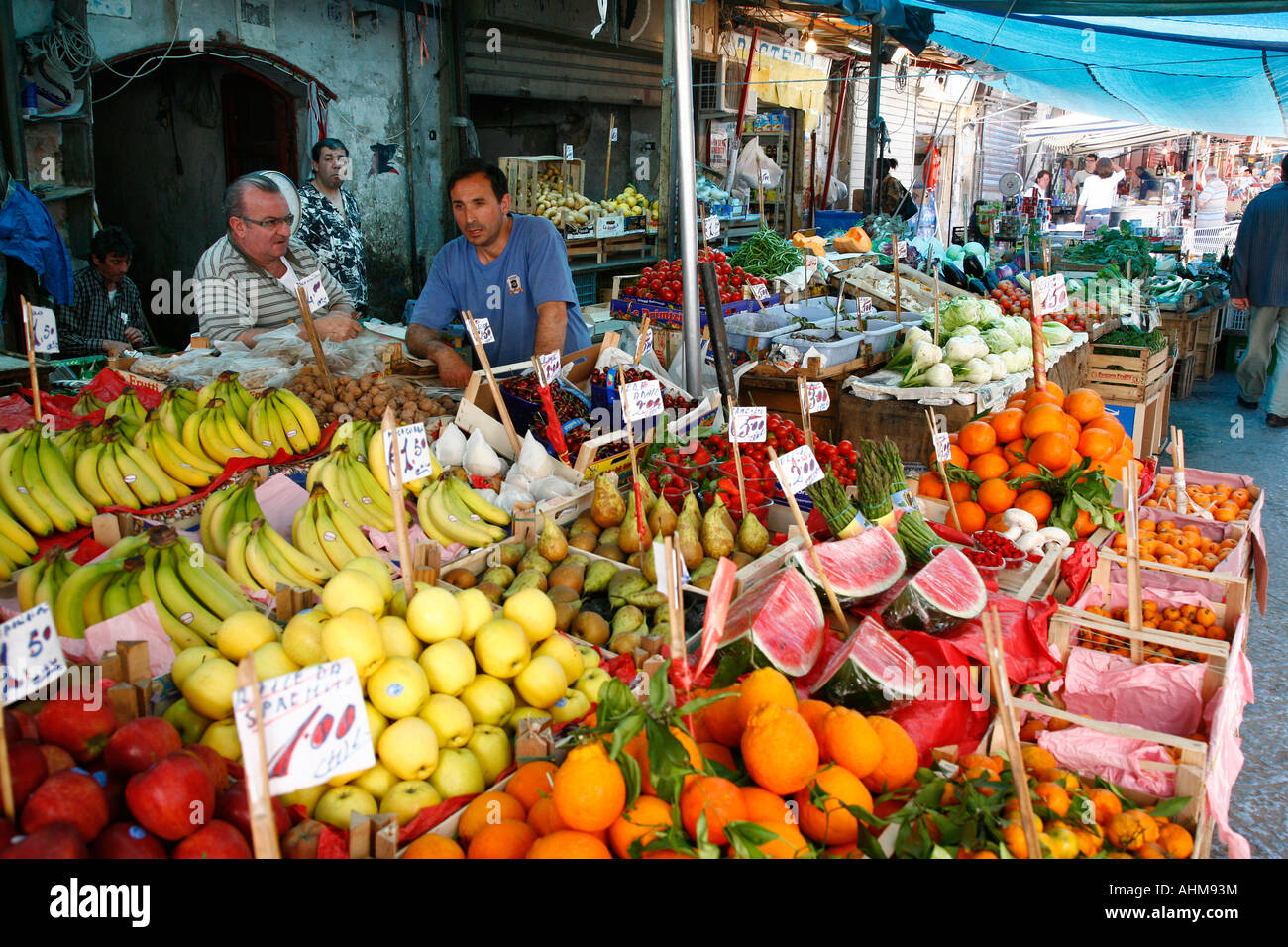 Ballaro Market Palermo sicily Stock Photo