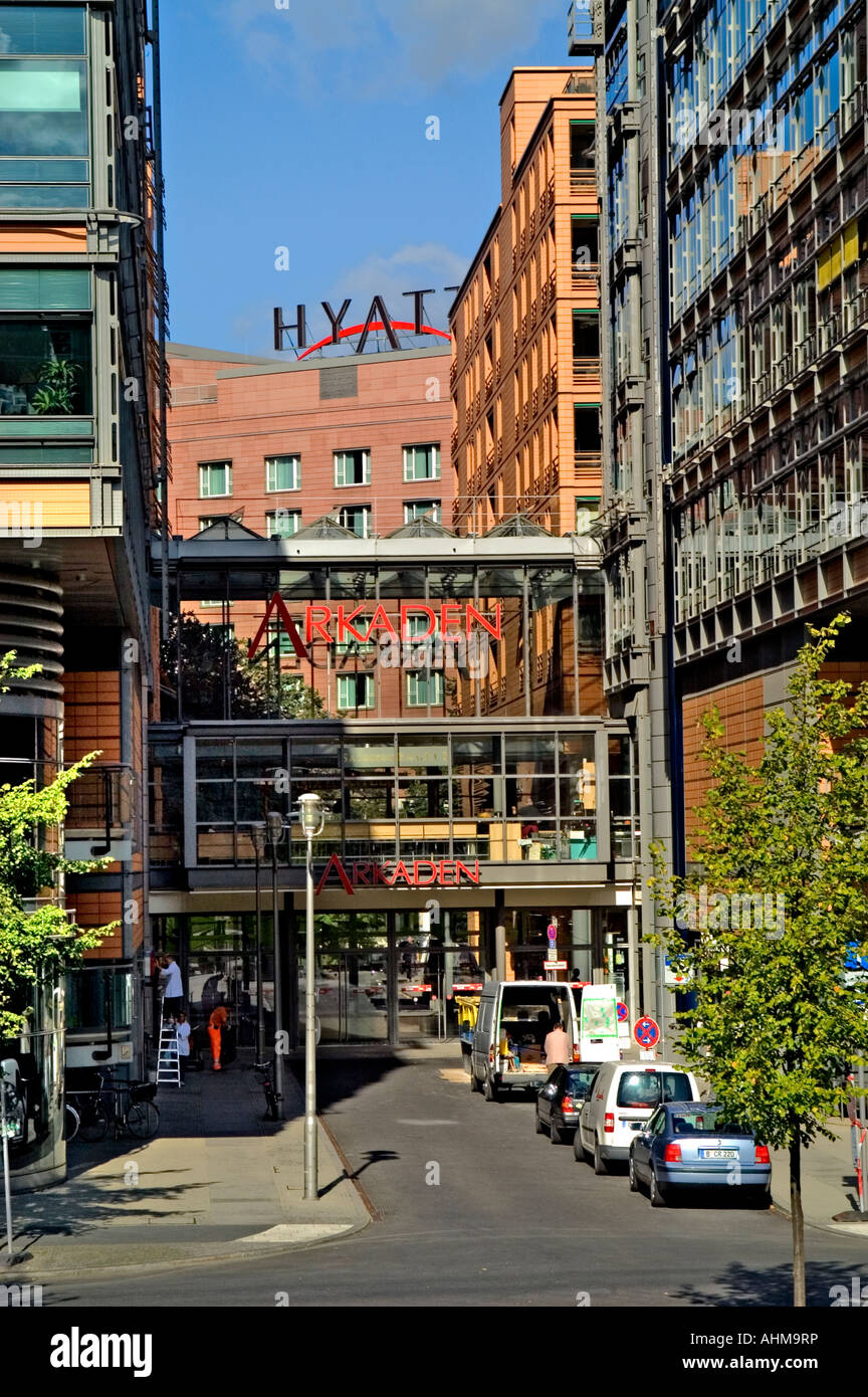 Modern architecture of apartments and offices at Daimler Chrysler