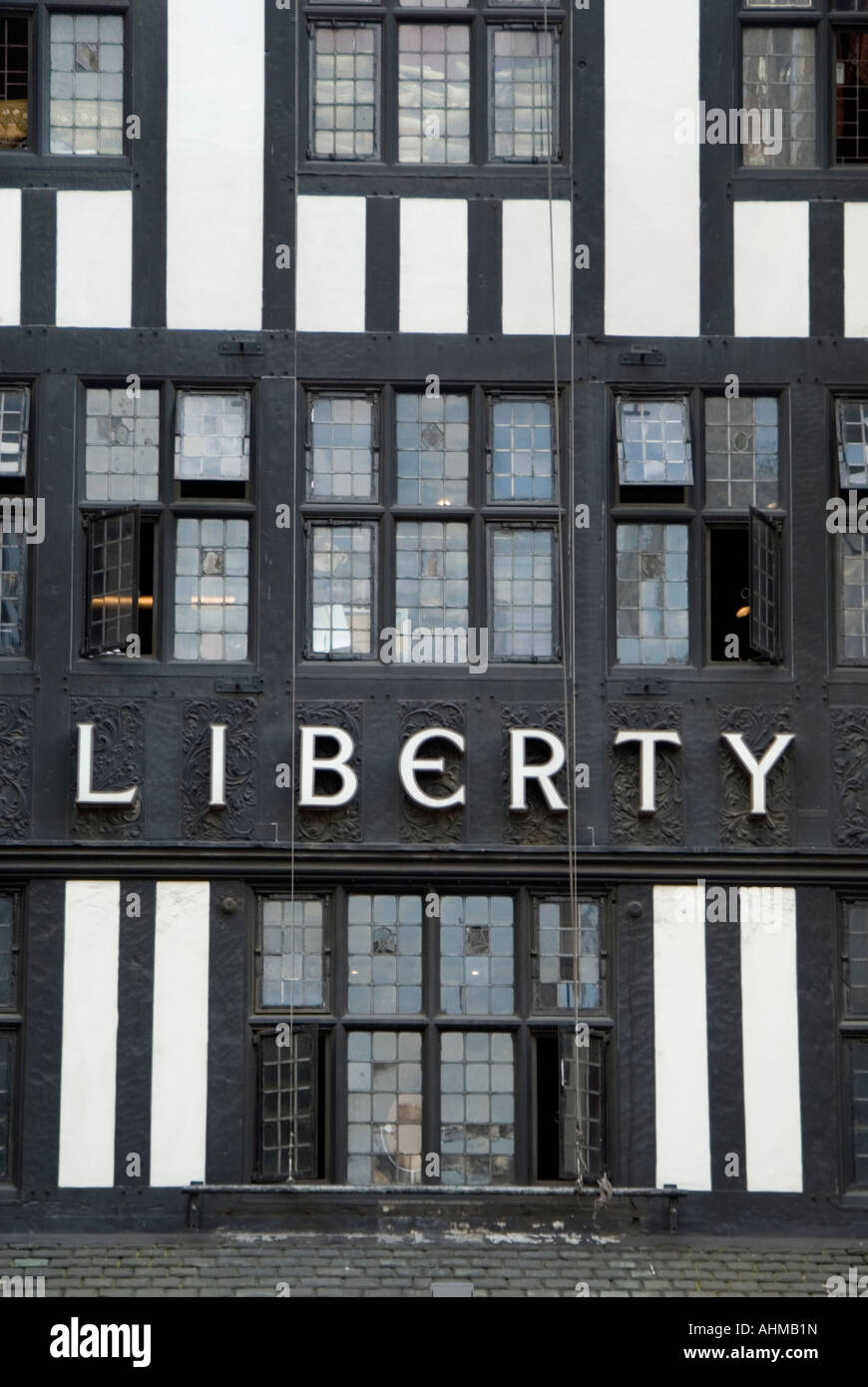 Liberty s mock tudor facade on Regents Street in London UK Stock Photo