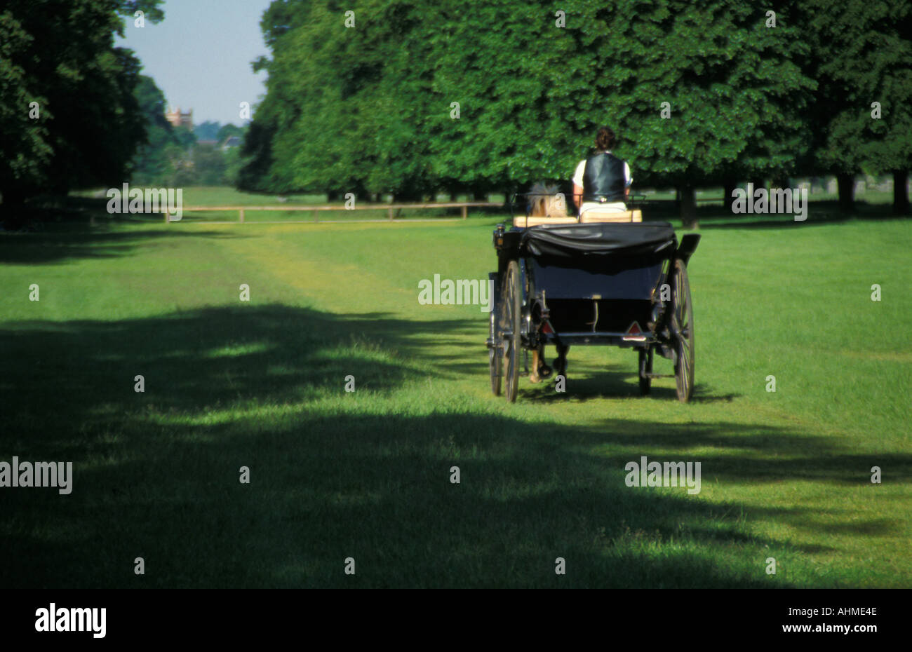 Hampton Court Horse drawn carriage Stock Photo Alamy