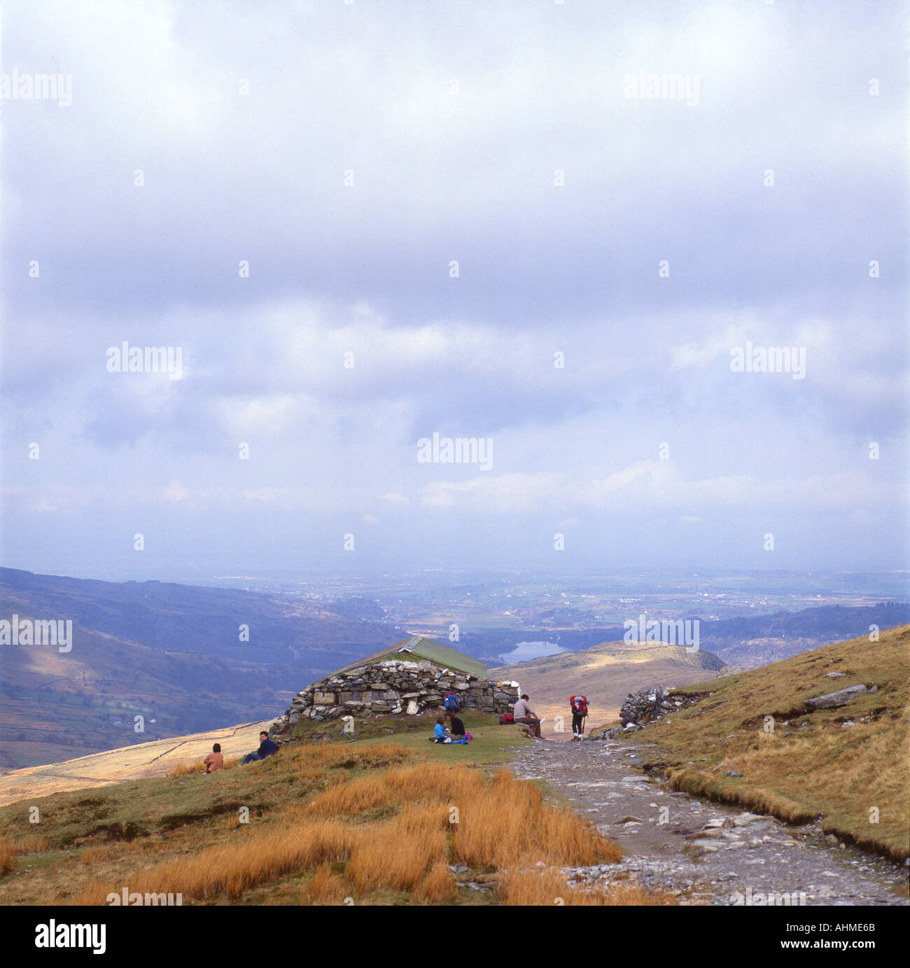 Wales Half way House Mt Snowdon Stock Photo