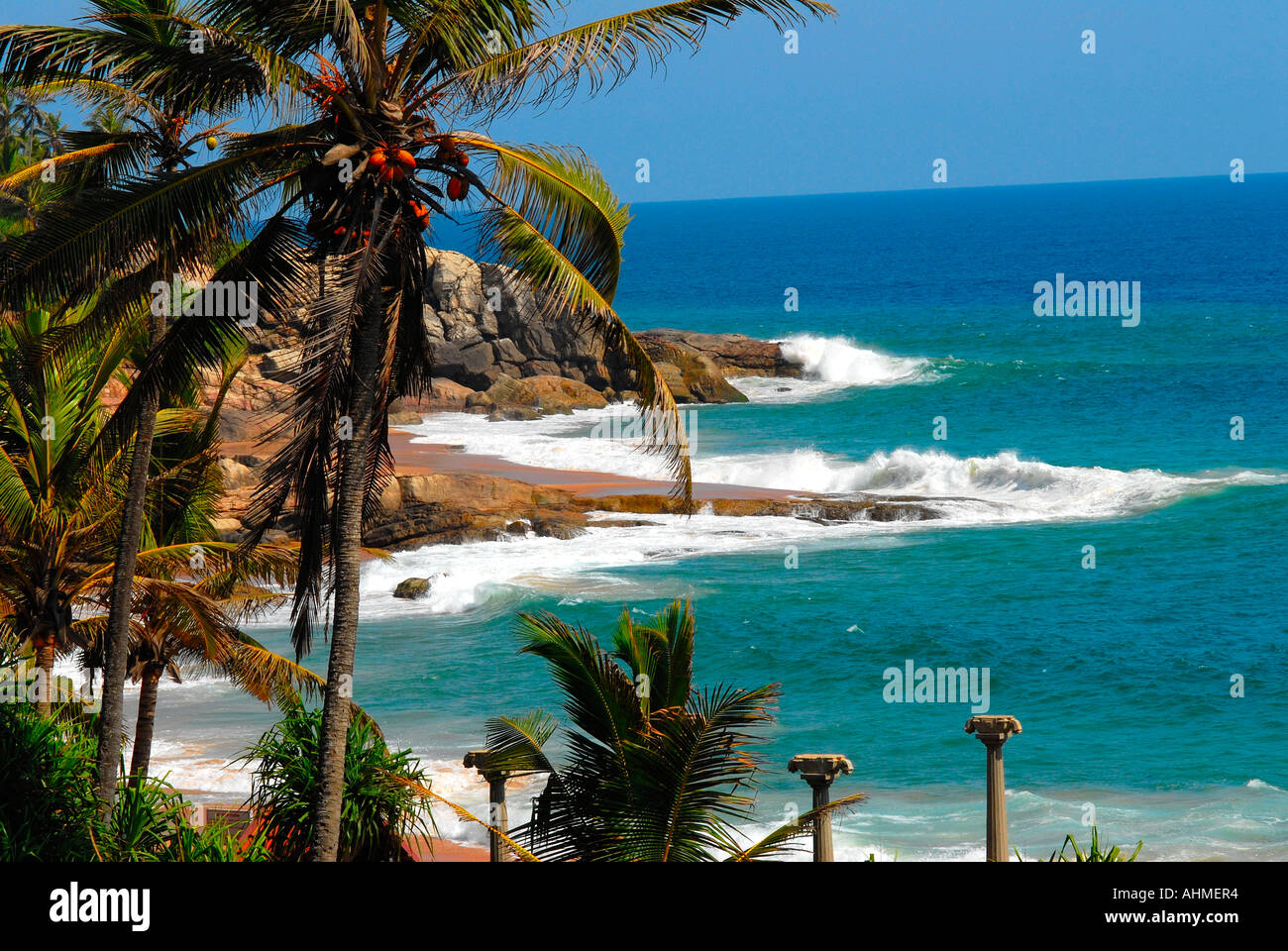 KOVALAM BEACH,  TRIVANDRUM Stock Photo