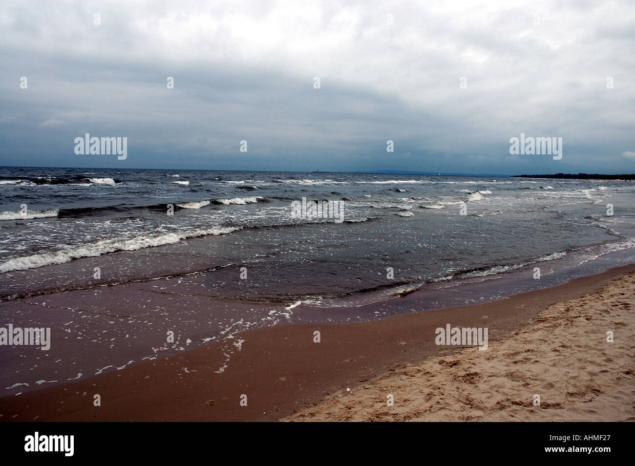 Baltic seashore in Poland Stock Photo