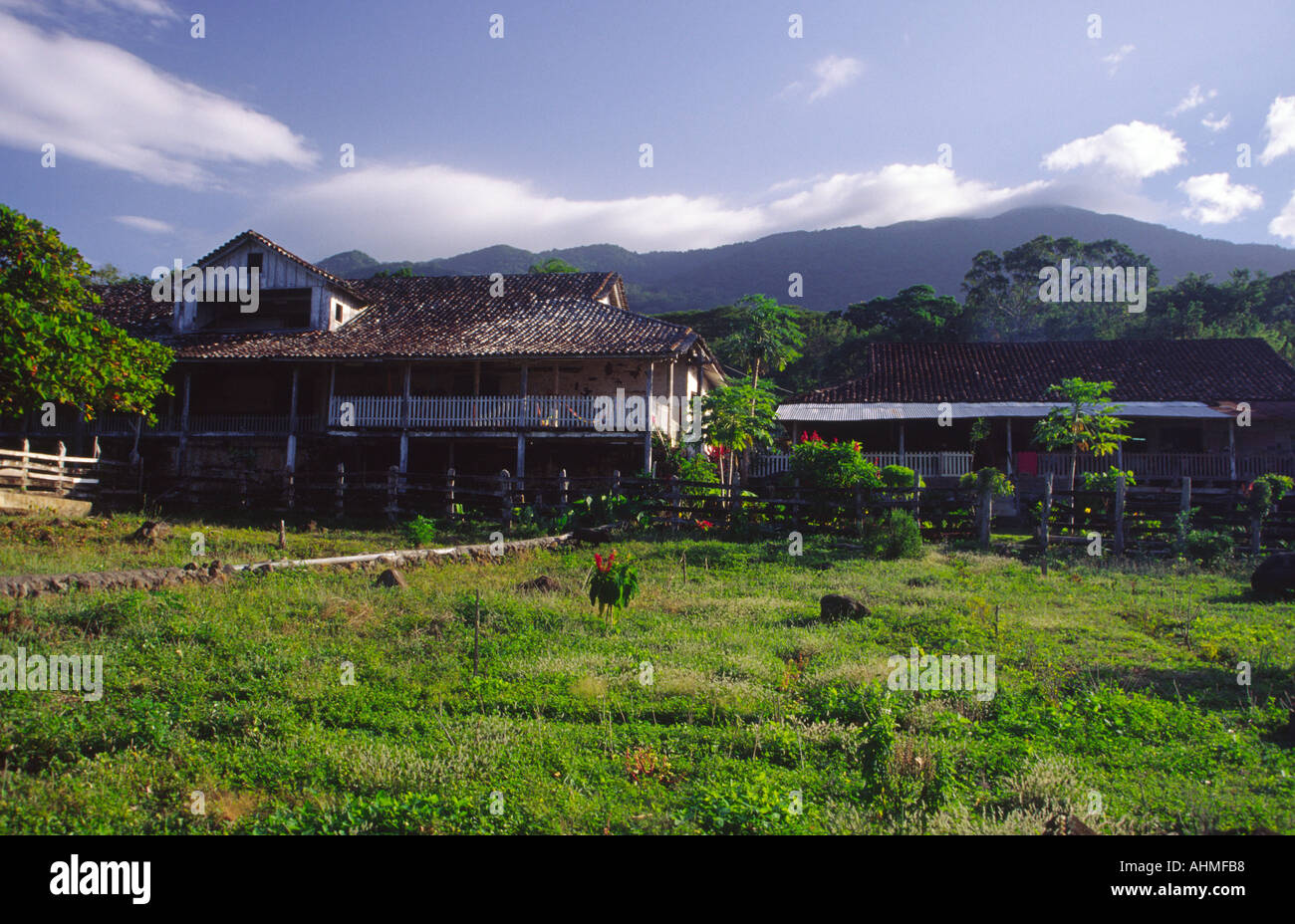 Finca Magdalena on Ometepe Stock Photo