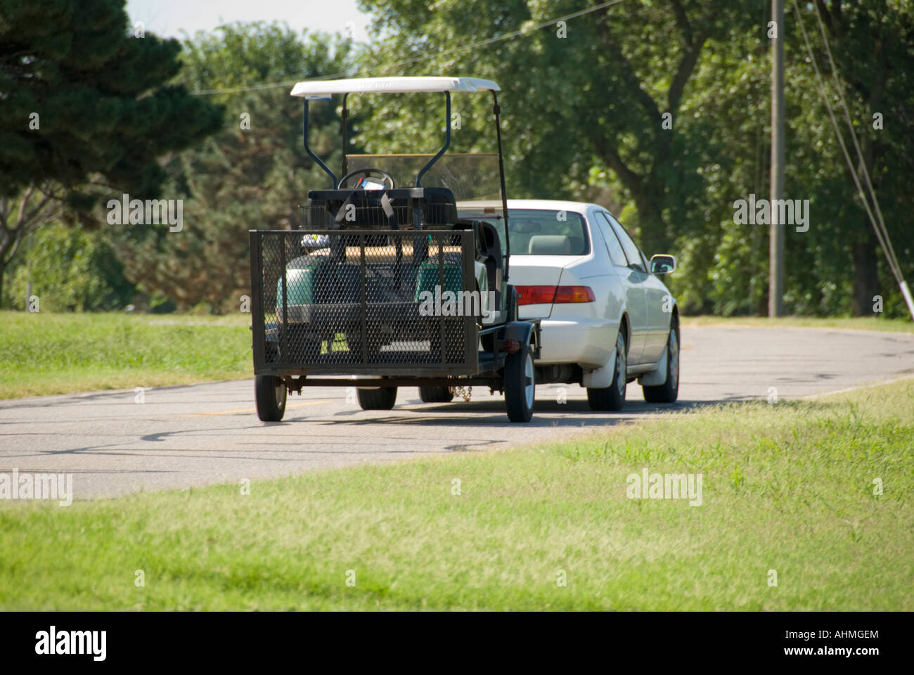 Can You Tow a Golf Cart Behind a Car?