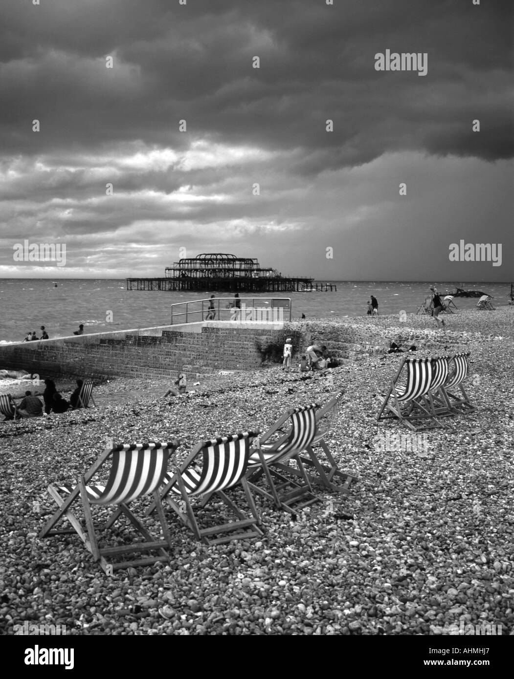 Brighton people Black and White Stock Photos & Images - Alamy