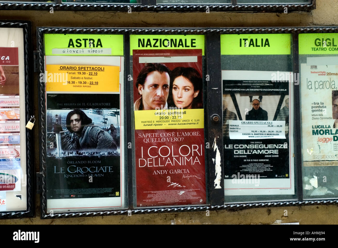 Tuscany Italy Italian cinema pictures the movies Stock Photo