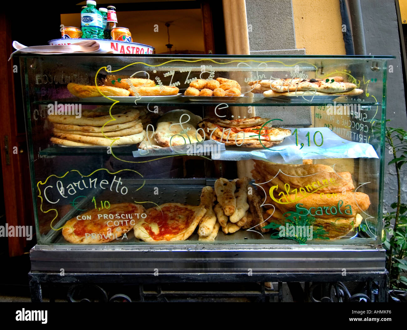 Naples Italy restaurant bar cafe terrace pavement pizza pizzeria window