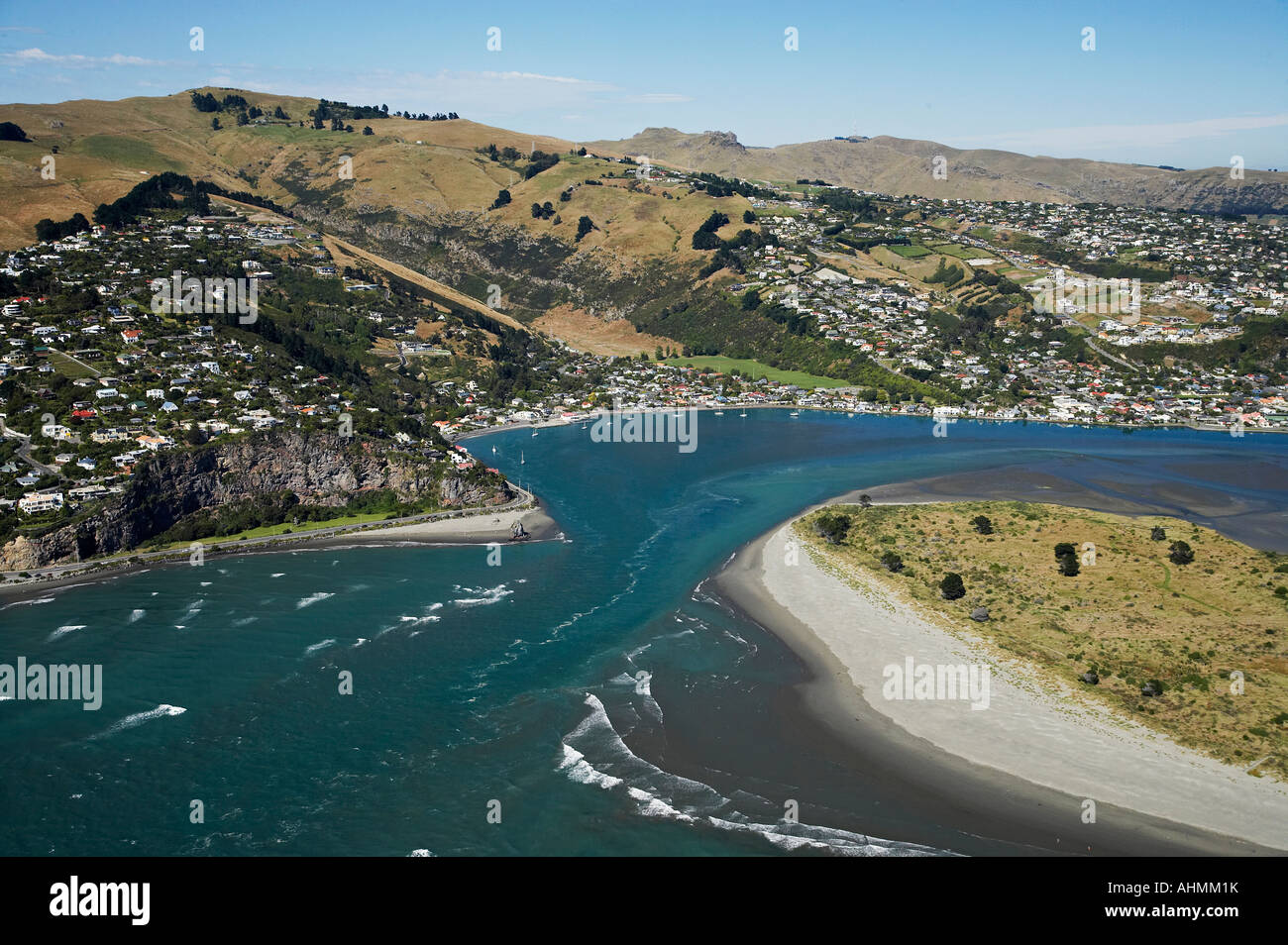 Entrance to Heathcote and Avon Estuary Christchurch Canterbury South