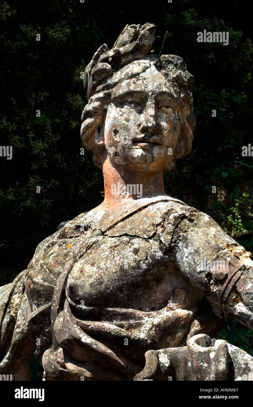 Villa Garzoni is an ornamented baroque spectacle in a bucolic valley Tuscany Italy  garden park Stock Photo