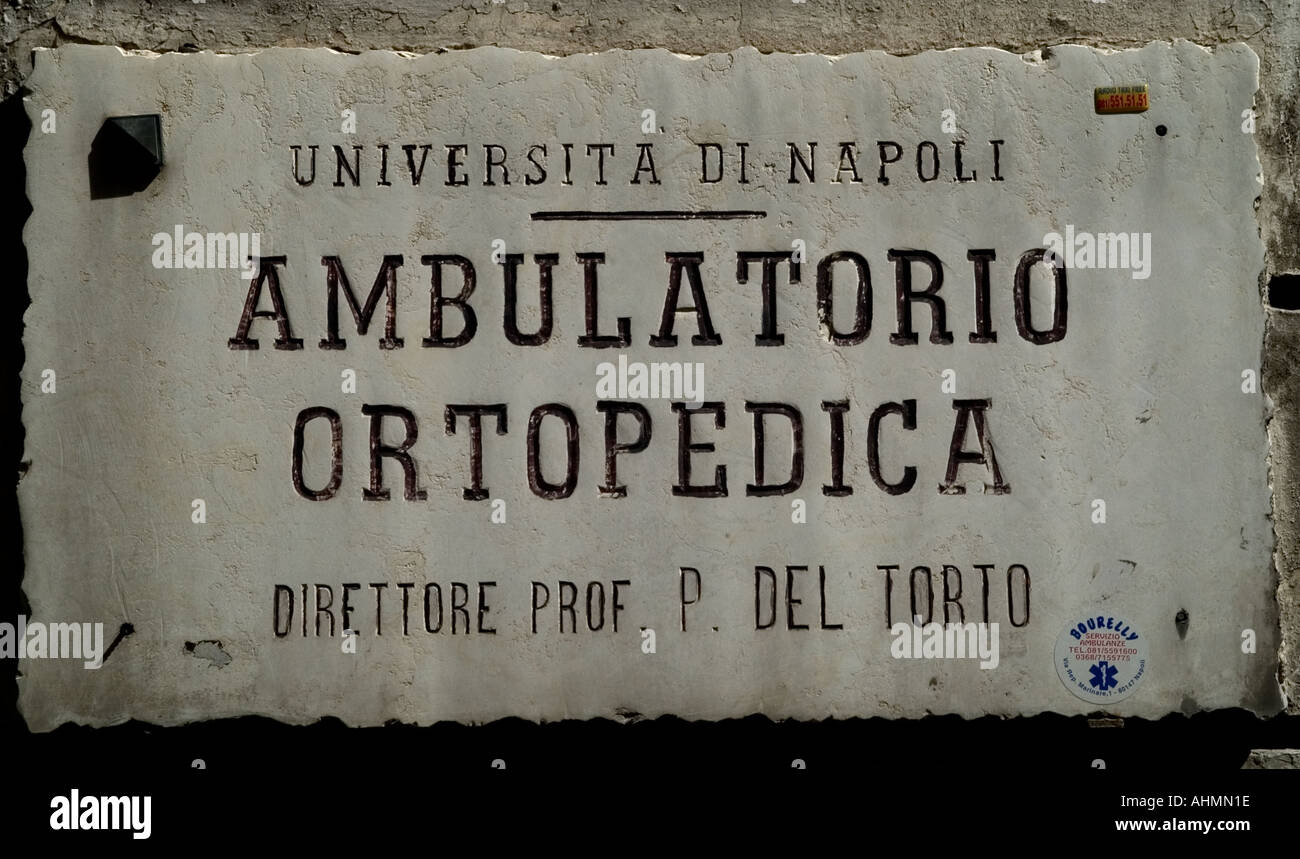 Prediterranean Doctors Naples in Italy Campania Meditterranean doctor physic Stock Photo - Alamy