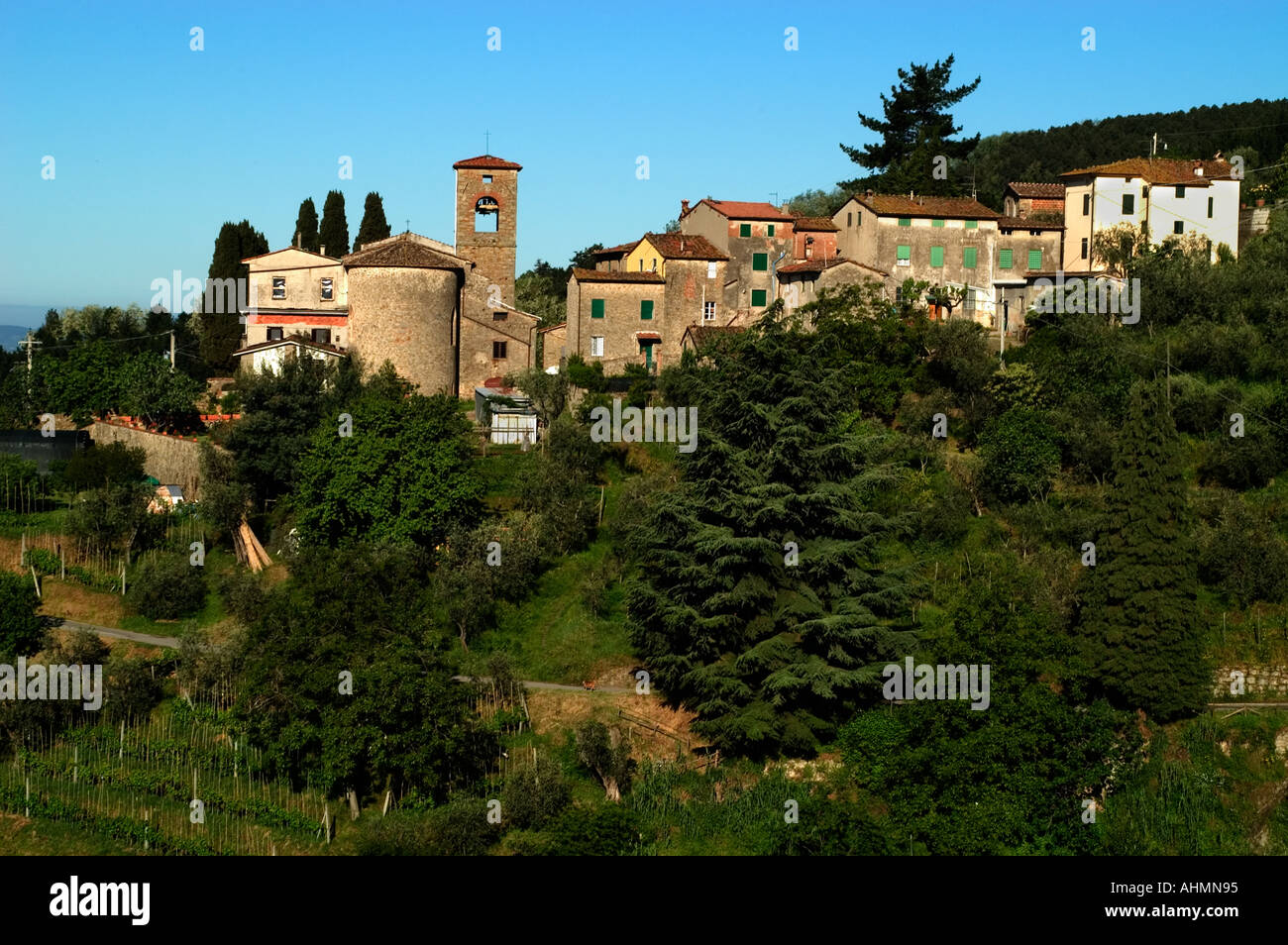 Tuscany Italy Italian Village Stock Photo - Alamy