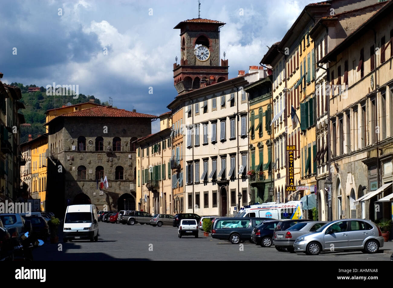 Monte Pescia Tuscany Italy Italian town Stock Photo