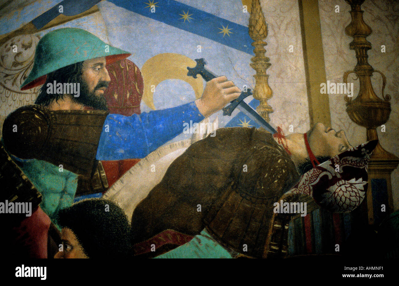 Fresco painting Arezzo Francesco Church Piero della Francesca The