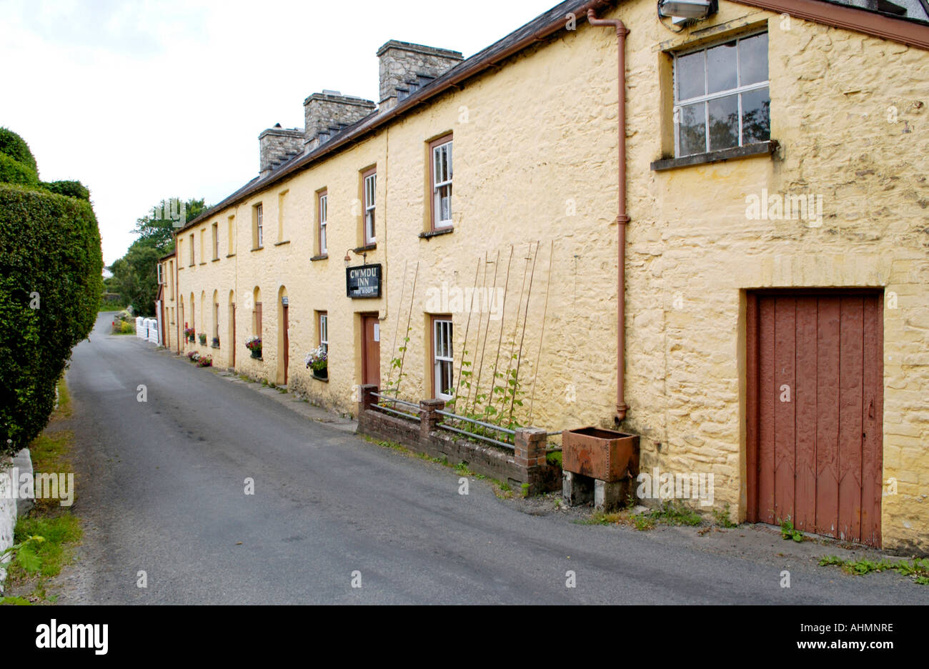 Terrace Of Holiday Cottages Including Pub And Post Office At Rhyd