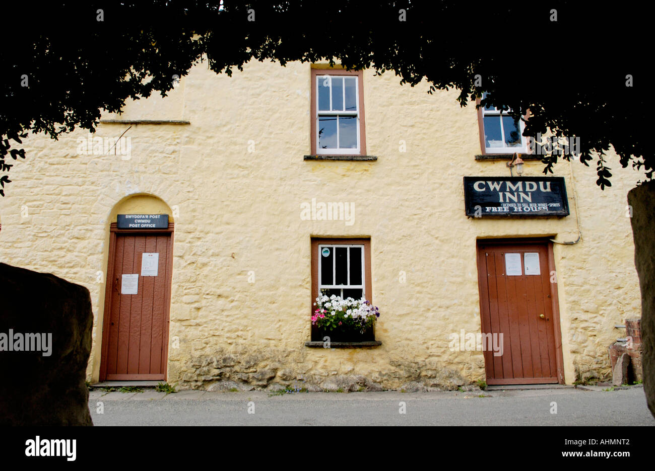 Terrace Of Holiday Cottages Including Pub And Post Office At Rhyd