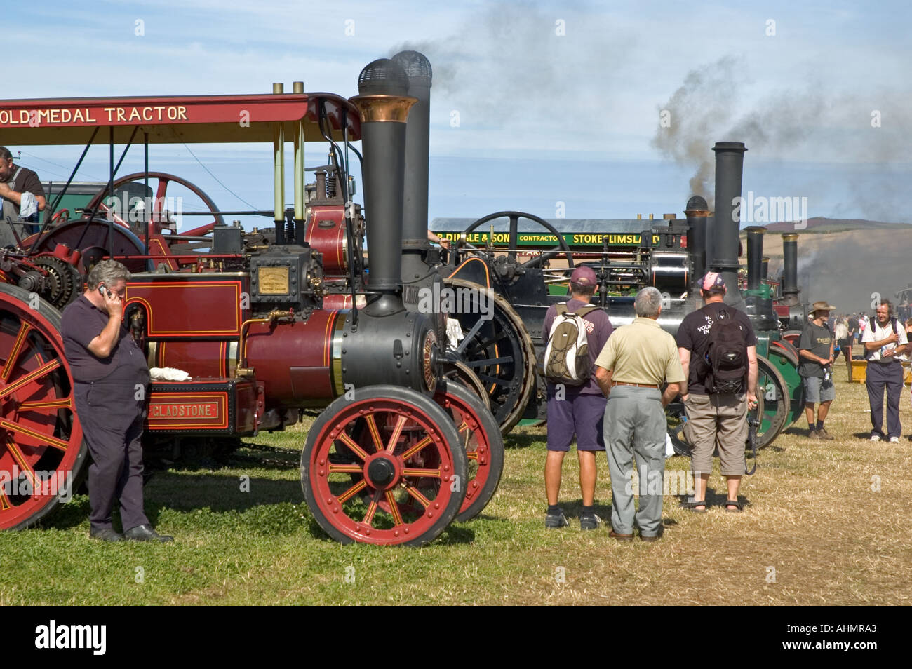 Steam engine rally Stock Photo