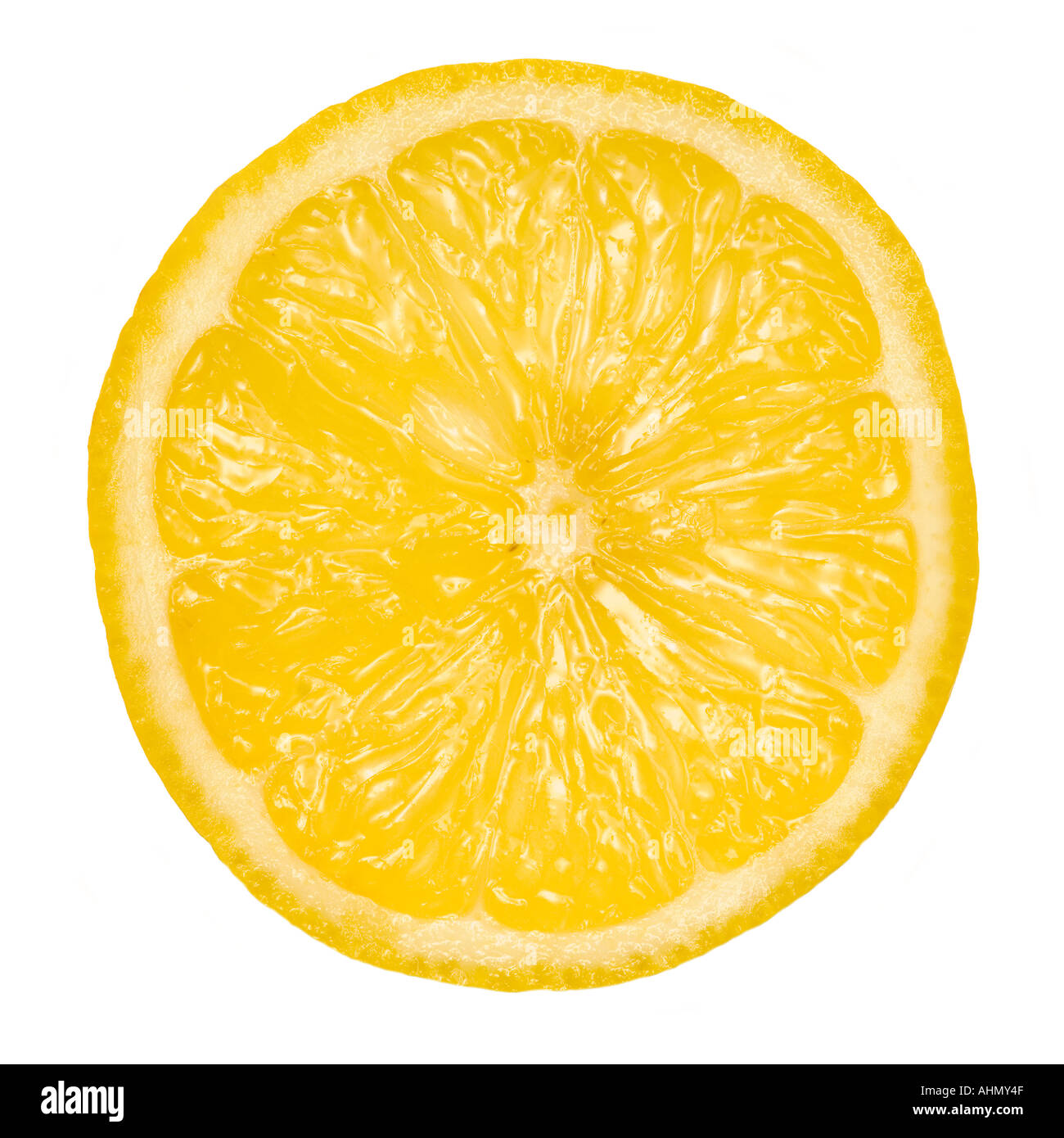 Lemon Fruit Slice Close Up Stock Photo Alamy