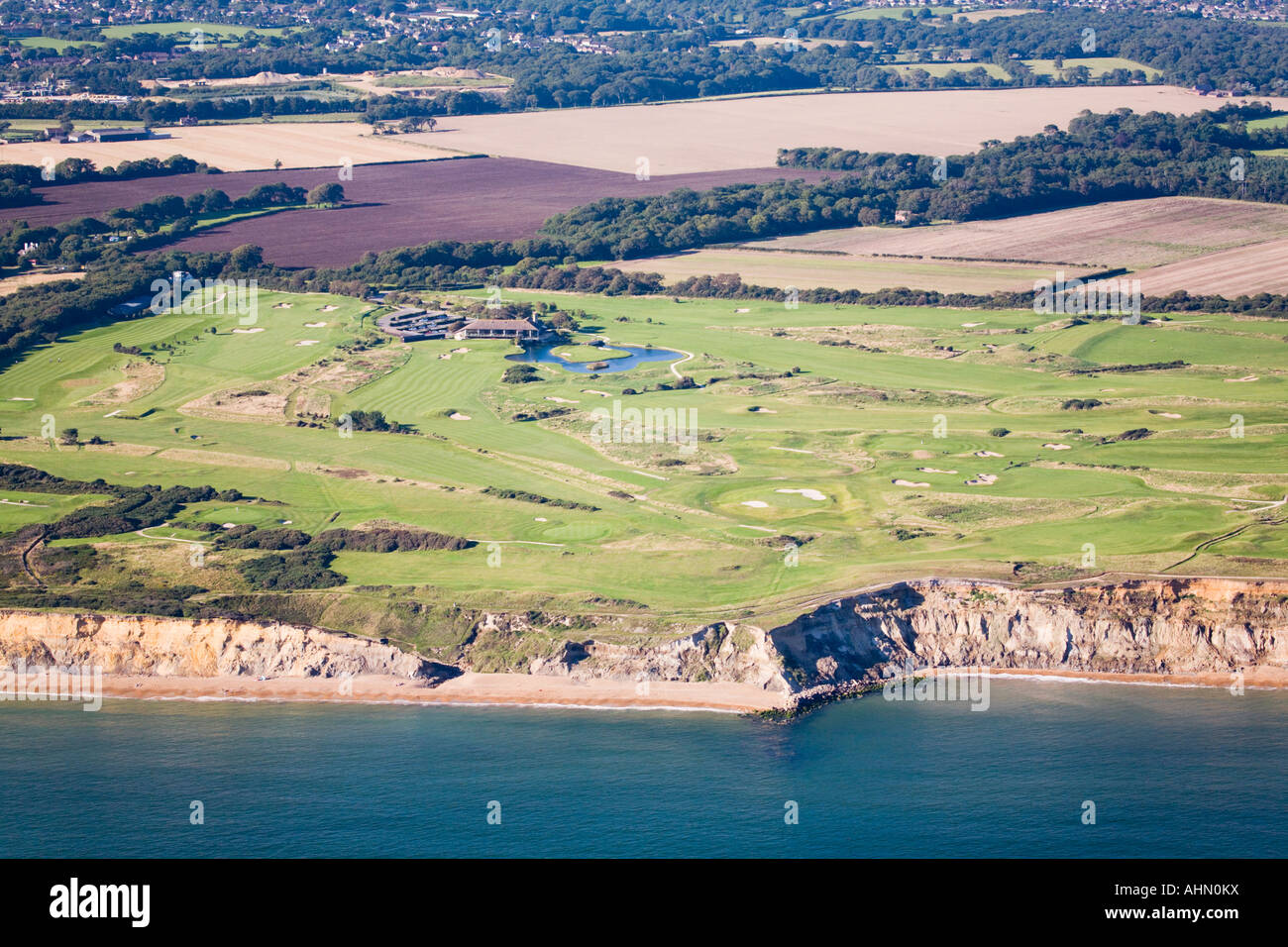 Golf course. Barton on Sea, Hampshire coast. UK Stock Photo Alamy