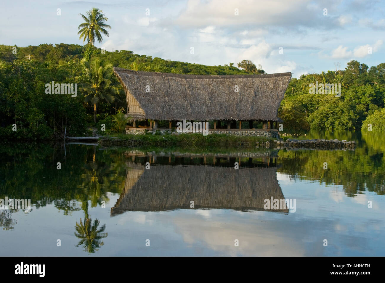 Faluw or Meetinghouse Yap Island FSM Micronesia Stock Photo Alamy