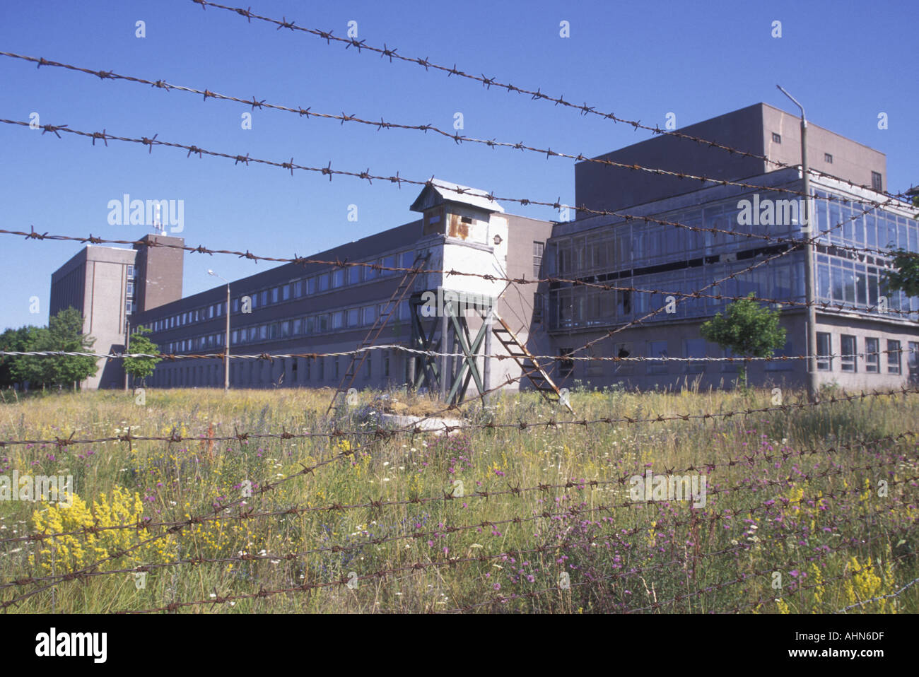 Old concentration camp and pill box, Paldiski, Estonia Stock Photo