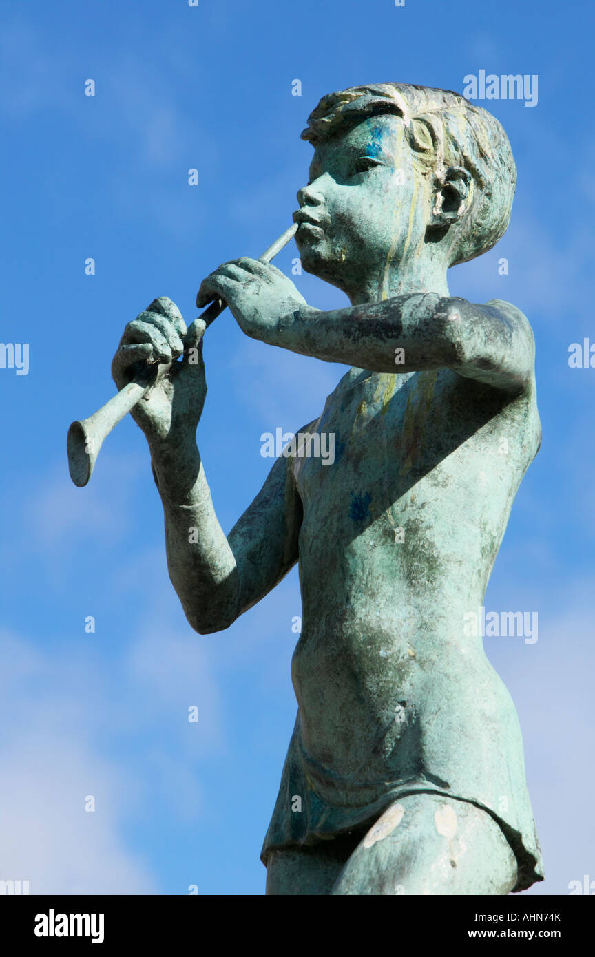 Statue of Peter Pan, Kirriemuir, Angus, Scotland, UK Stock Photo