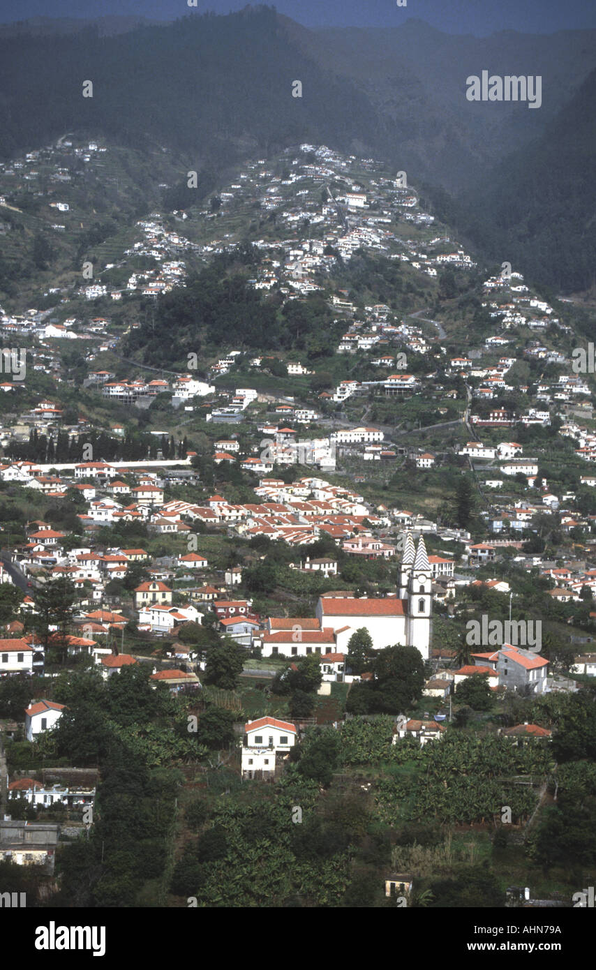 Funchal suburb Madeira Stock Photo