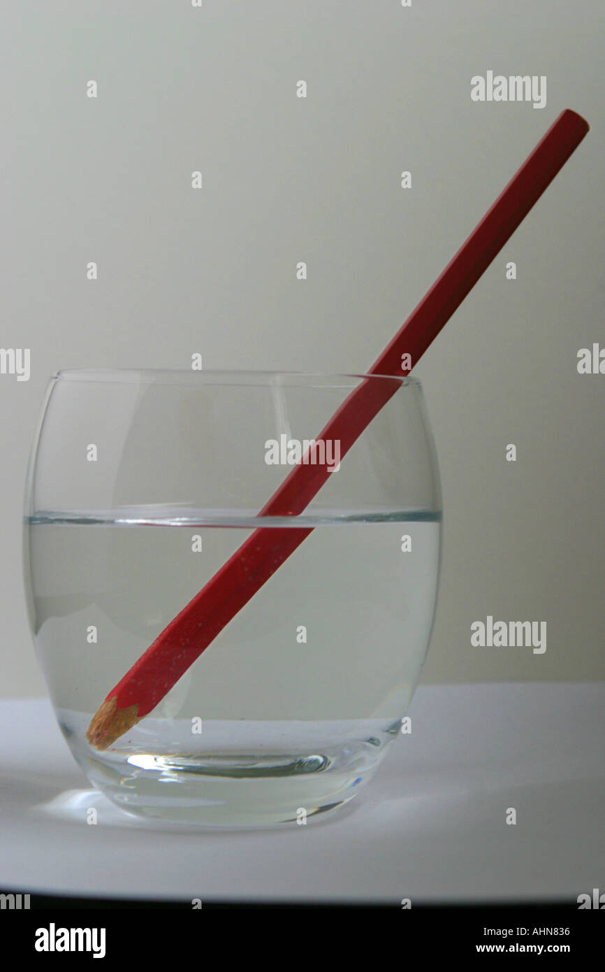 Pencil in water Stock Photo - Alamy