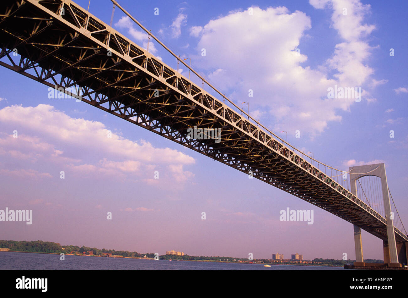 New York City The Bronx Whitestone Bridge Connects Queens and Manhattan