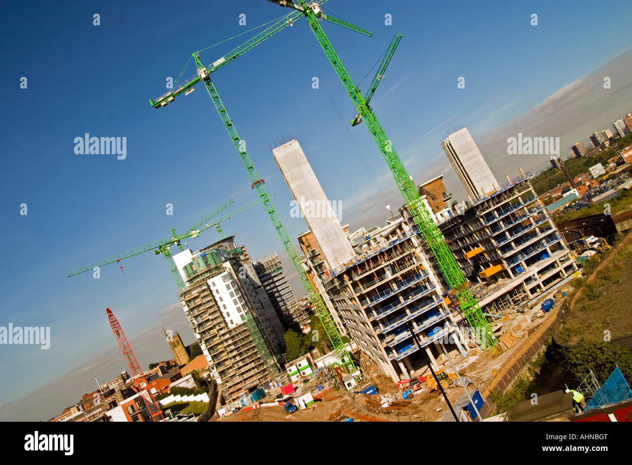 New Developments At The Green Quarter,Cheetham Hill Road,Manchester. Stock Photo