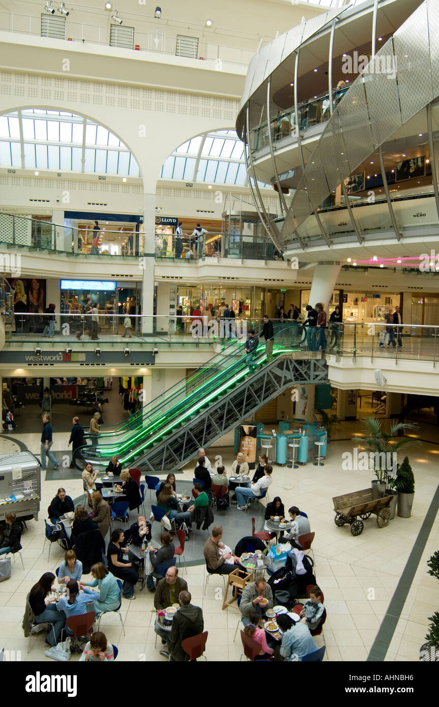 Shopping Mall Manchester England Stock Photo Alamy