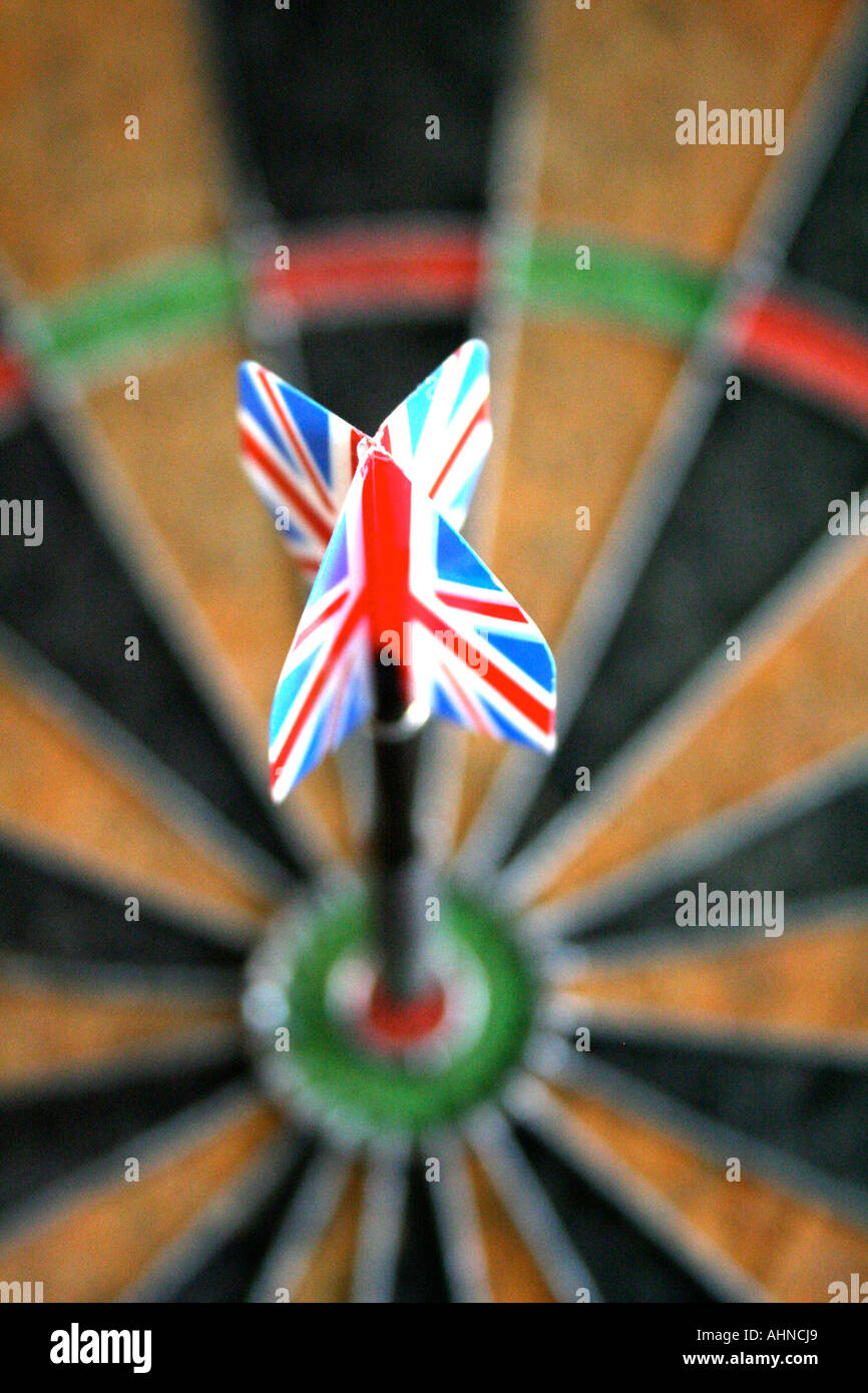 English Darts and Dart Board 2 Stock Photo Alamy
