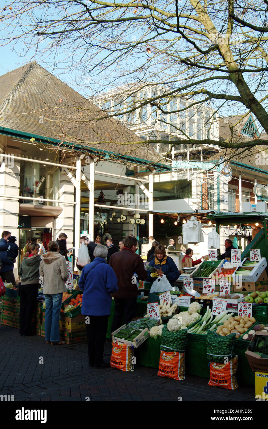 Brooks Shopping Centre and market Winchester Hampshire southern England