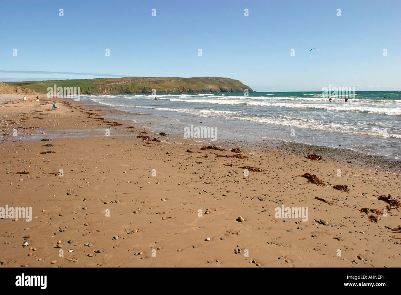 Wales Gwynedd Porth Neigwl Hells Mouth beach Stock Photo