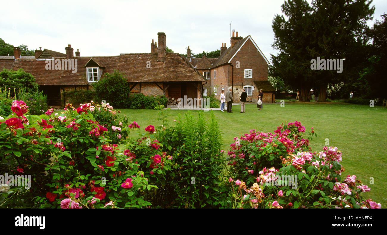 UK Hampshire Jane Austen country Chawton garden of the authors home Stock Photo