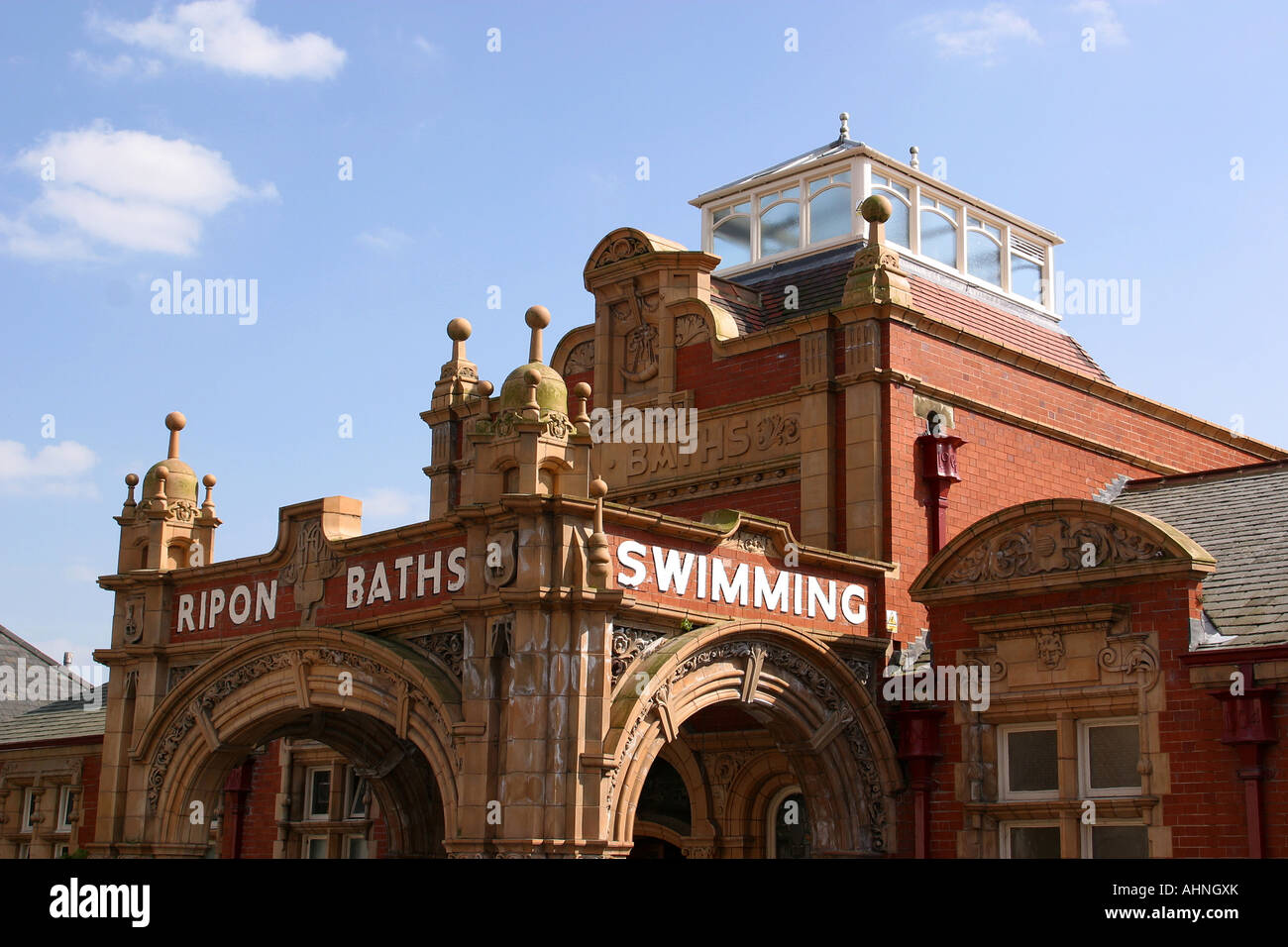 UK Yorkshire Ripon Spa Baths Stock Photo Alamy