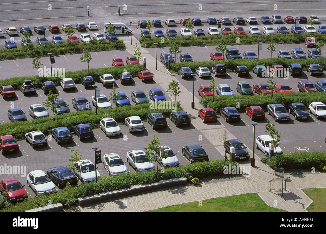 Overhead view of parking space hires stock photography and images Alamy